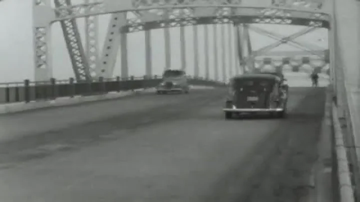 Pattullo Bridge under construction in 1936/1937 an...