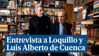 Loquillo conversa con el poeta Luis Alberto de Cuenca
