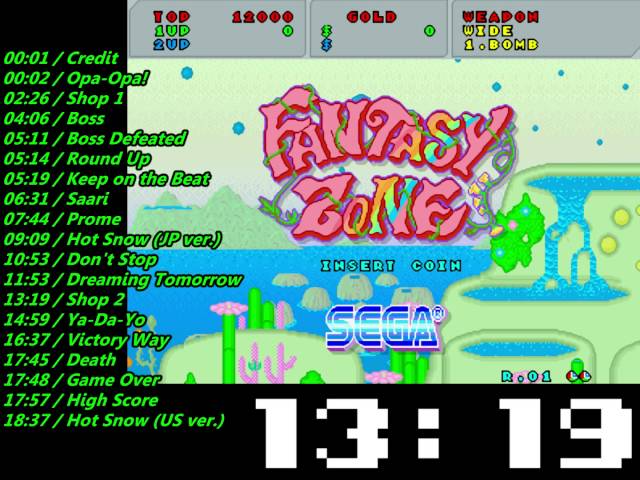 Sega Fantasy Zone Soundtrack class=