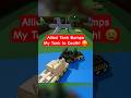 Roblox Build a Boat for Treasure Allied Tank bumps my Missile Tank, we got destroyed! #babft #roblox