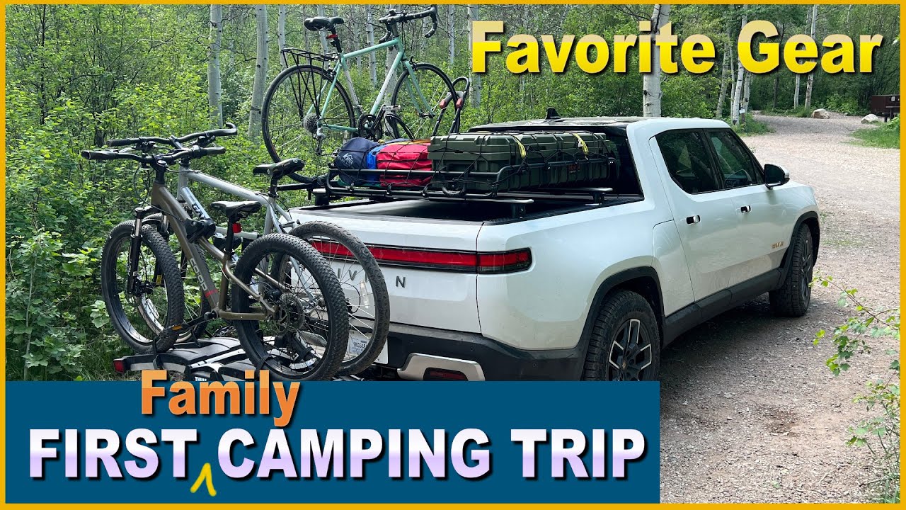 ПЕРВЫЙ (СЕМЕЙНЫЙ) ПОХОД В КЕМПИНГ на нашем RIVIAN R1T! — Наше любимое снаряжение на данный момент