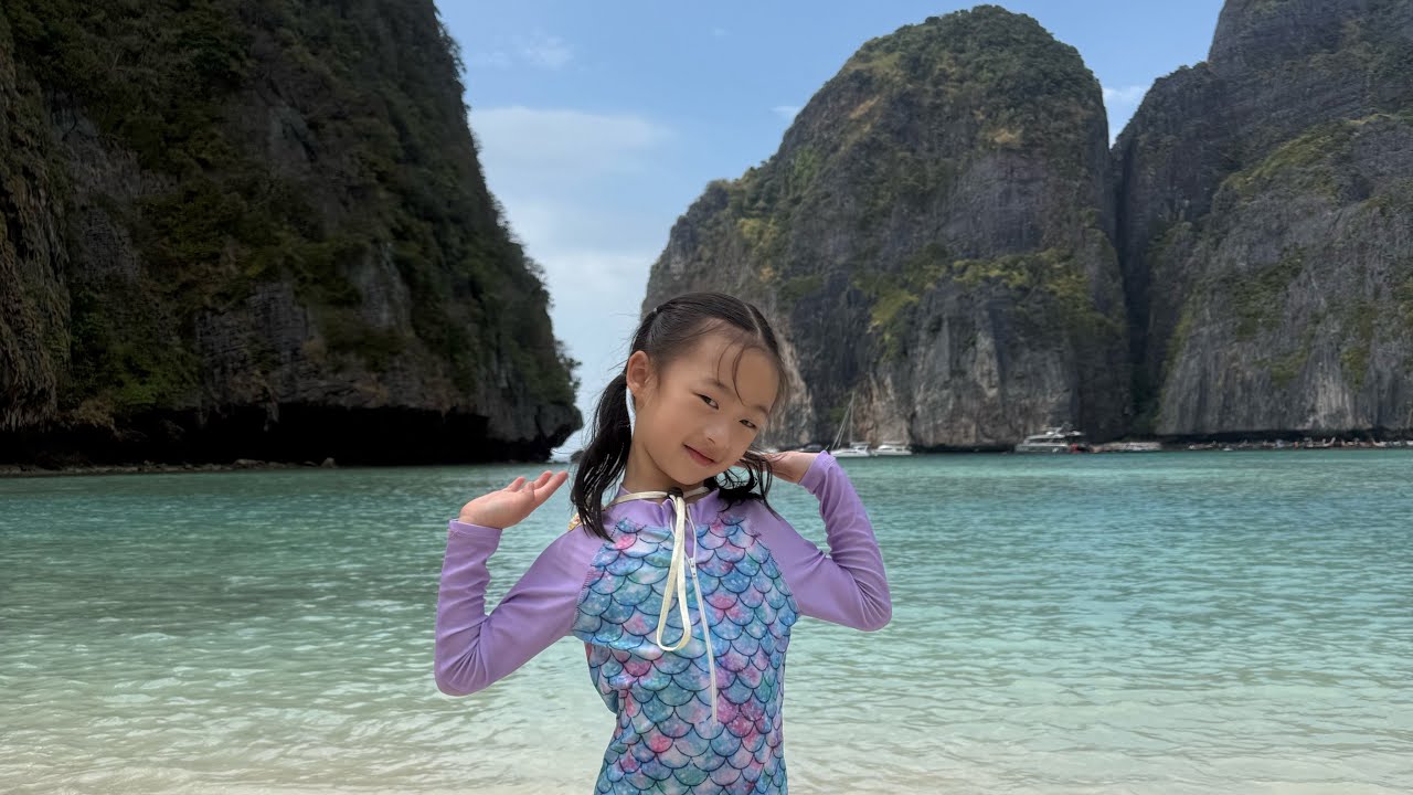 Gail 5 ขวบ zipline ดำน้ำ เกาะพีพี เกาะมาหยา