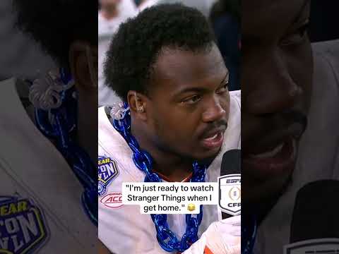 Rueben Bain Jr. was ready to chill after the win against Ohio State 😅