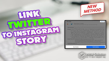 How to link twitter to Instagram story 2024 | Initial Solution