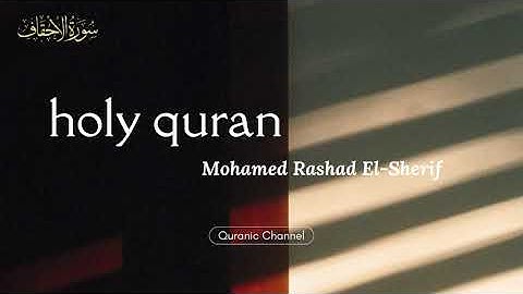 ارح سمعك.. تلاوة هادئة تريح القلب والعقل💙🎧 | سورة الأحقاف القارئ محمد رشاد الشريف || Surah Al-Ahqaf