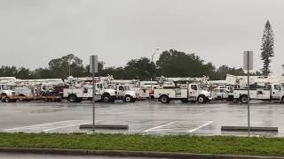 Power crews stage in Sarasota amid Tropical Storm Eta | Herald-Tribune