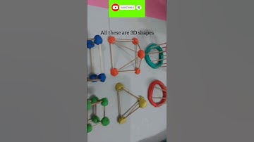 3d shapes with clay and toothpicks #shorts #viralshorts #3dshapes #clay #maths