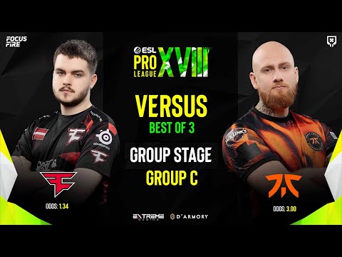 FaZe Clan vs Fnatic [BO3] | GROUP C DAY 2 | ESL Pro League S18 [ENG/FIL]