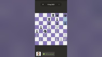 Daily puzzle in chess.com #chess #chesspuzzle #dailypuzzle