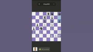 Daily puzzle in chess.com #chess #chesspuzzle #dailypuzzle