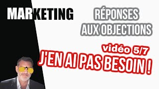 Comment répondre à une objection je ne suis pas intéresser ?