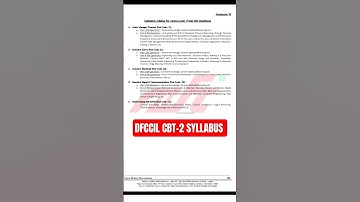 DFCCIL CBT-2 SYLLABUS 2025 // DFCCIL MTS SYLLABUS #dfccilcivil #dfccilsyllabus #dfccilmts