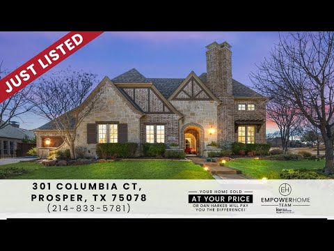 301 Columbia Court, Prosper, TX home video tour