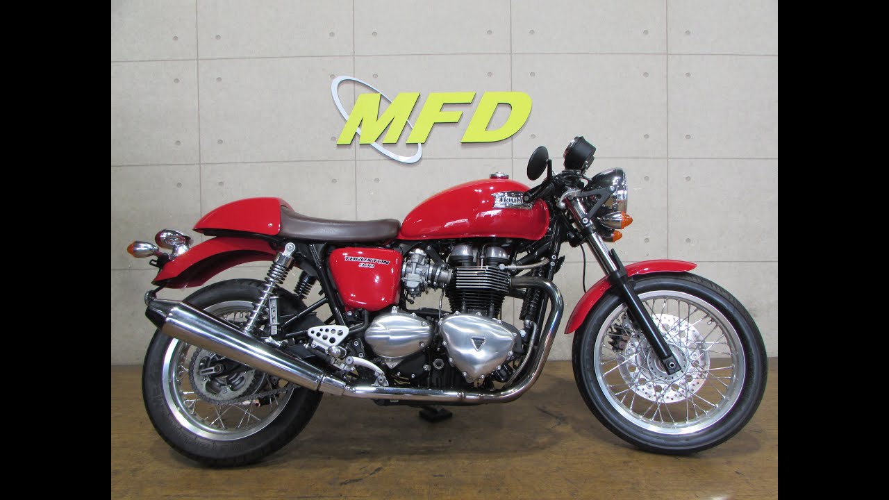 トライアンフ スラクストン900 ETC車載器付き! フルノーマルでシングル