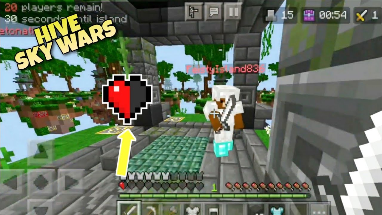 Half A Heart Clutch Hive Sky Wars Minecraft Pe 1 16 0 Hex Gaming Youtube