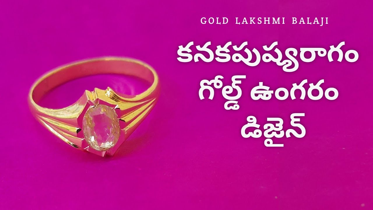 Natural Yellow Sapphire Solitaire Gemstone Men's Ring - Shraddha Shree Gems