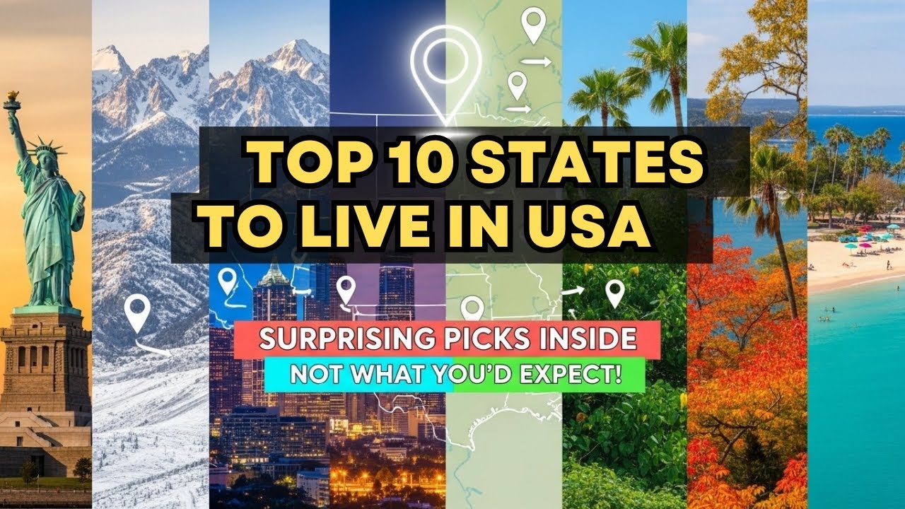 Top 10 Best States to Live in 2026 (Affordable & Booming!)