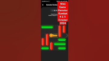 Mini Game Puzzle Hamster Kombat 4 October | 5 October | Mini Game Puzzle key Today
