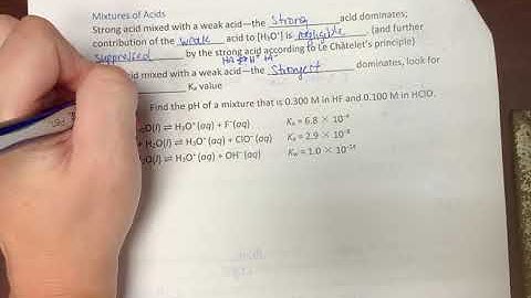 Calculating pH and H+ in a Mixture of Acids
