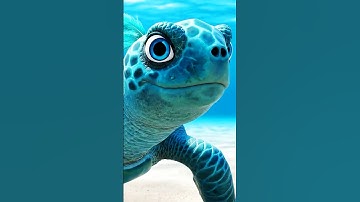 ✨Teal-Feather Turtle of the Enchanted Sea 🐢🌊 (4K UHD)