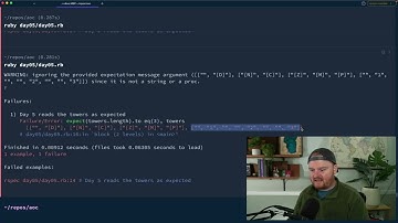 Regex, towers, and each_with_index - Advent of Code 2022 - Day 5 with Ruby