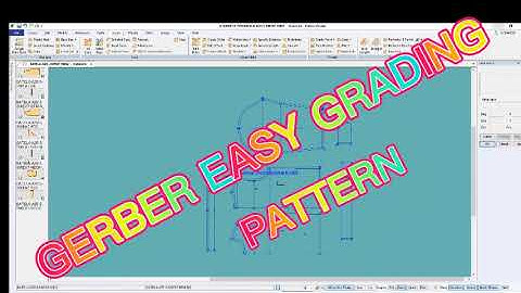 How to EASY GERBER PATTERN GRADING-T-SHIRT..All Pattern making & Pattern design