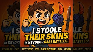 I STOLE Their SKINS in KEYDROP CASE BATTLES! 😈 (CRAZIEST WINS)