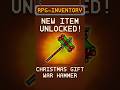 🗡️ Quest to 1000 Subs!: Day  54 – Inventory Opened: Christmas Gift War Hammer (Pixel Art Time-Lapse)