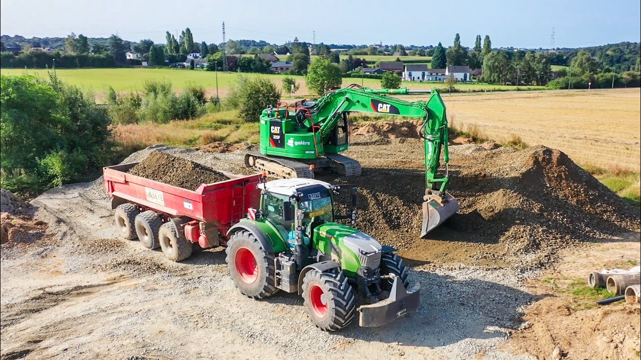 TP: création d'une autoroute en Belgique ! nouveau Fendt au transport