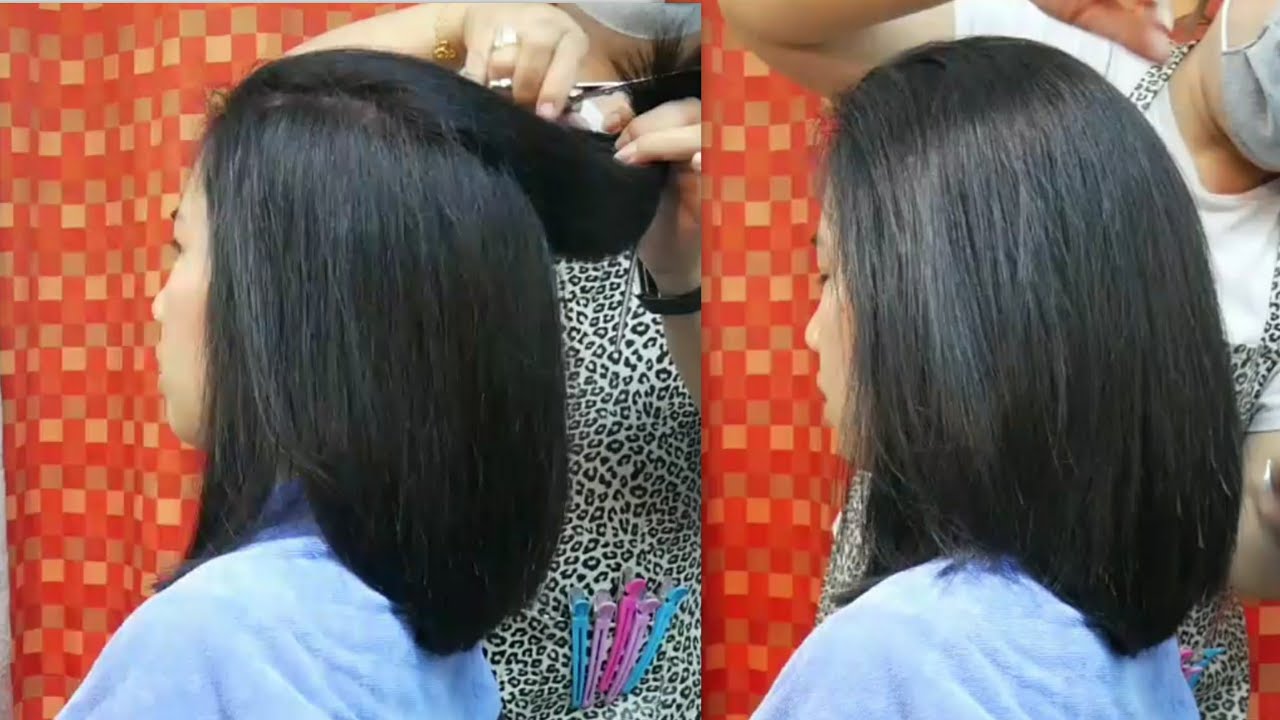 Bob haircut performance ตัดผมบ็อบ ปลายมนโค้ง