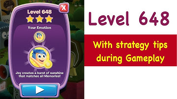 Inside Out Thought Bubbles - Level 648 - Tips and Strategy Gameplay Walkthrough Youtube No Boosters