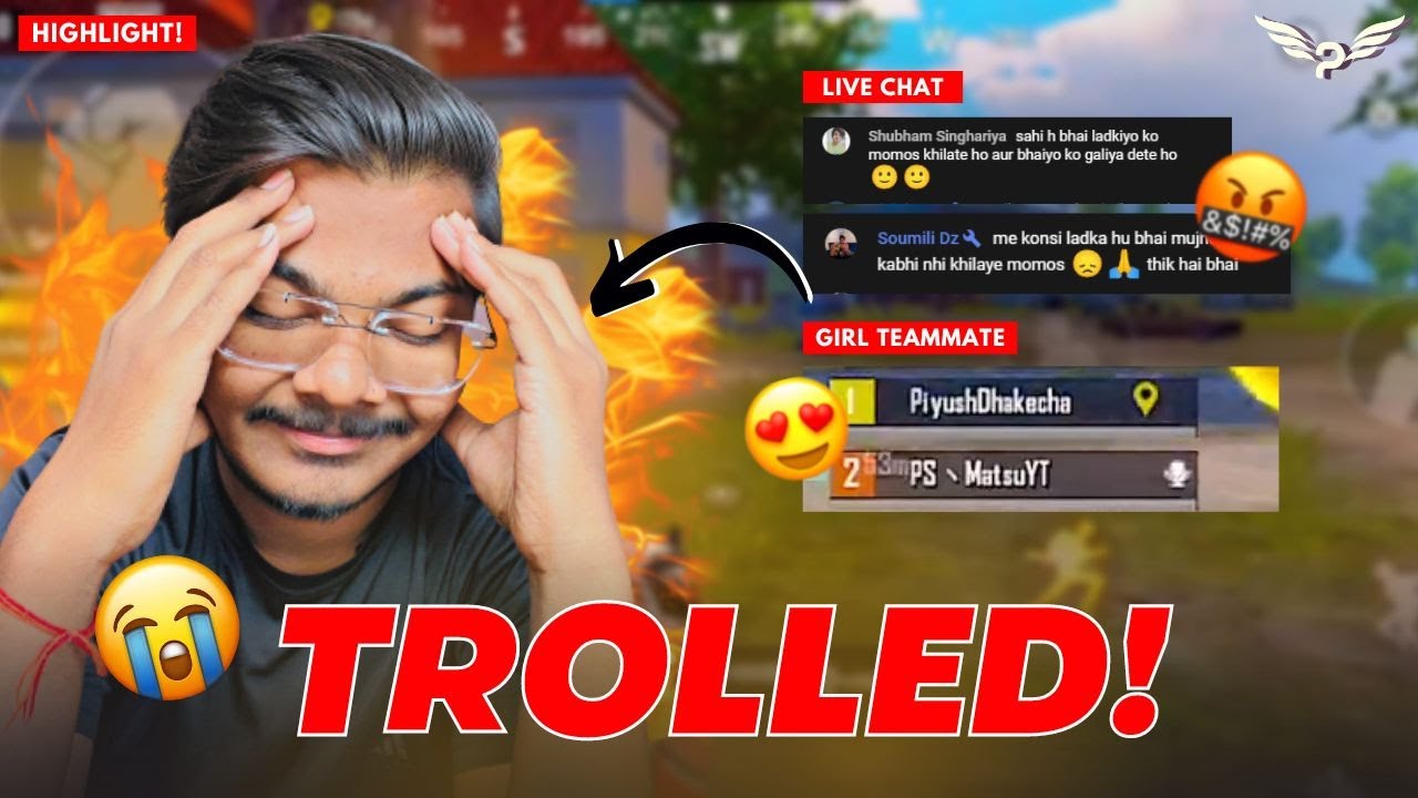 TROLLED by GIRL TEAMMATE and LIVE CHAT! 😥