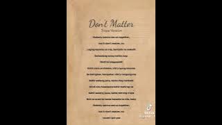 dont matter tropa version