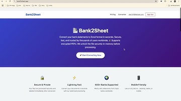 Convert Bank Statements from PDF to Excel | Accurate Table Extraction Tool