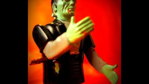 Vintage Tin Robot Universal Monsters Frankenstein Robot Marx Wind up Boris Karloff likeness