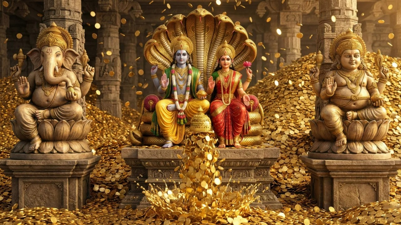 Earth-Shattering Abundance | Vishnu x Lakshmi x Kubera x Ganesha 