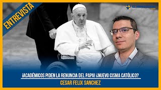 ¡Académicos piden la renuncia del Papa! ¿Nuevo cisma católico?