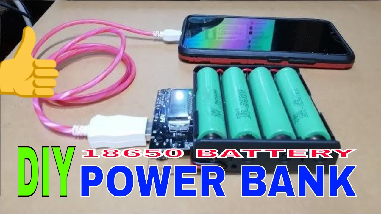 How To Make USB POWER Bank 18650 Battery Simple DIY - YouTube