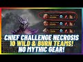 Chief challenge necrosis  10 best teams max rewards  burn  wild guide dragonheir silent gods