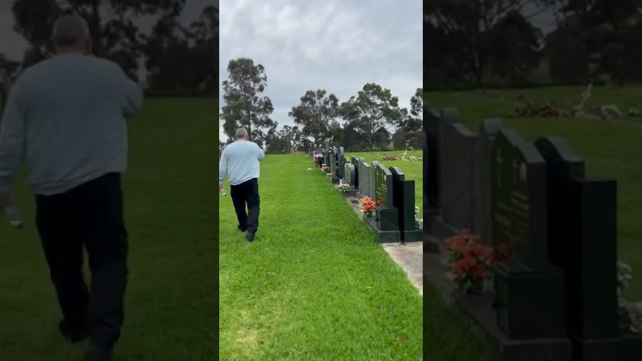 Buscando la tumba de Dorita en CEMENTERIO KEILOR ROAD