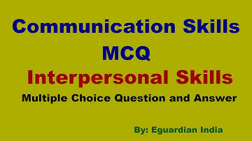 Communication Skills MCQ paper | Interpersonal Skills including Communication Skills MCQ