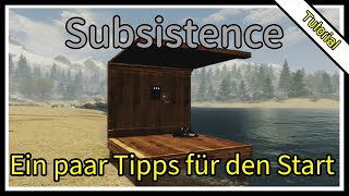 Tipps für Anfänger in Subsistence [Tutorial]