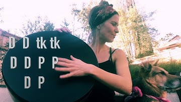 Beginner Level Frame Drum Instructional Video: Learn to play "Shahina" 10 Bt Rhythm!