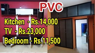 PVC Kitchen Cabinet | PVC Cupboard work #pvc #kitchencupboard #lowbudget