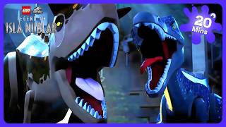 intense dinosaur showdown lego jurassic world wildbrain