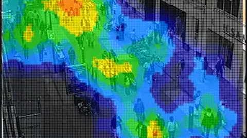 Video Analytics Crowd Density Heat Mapping