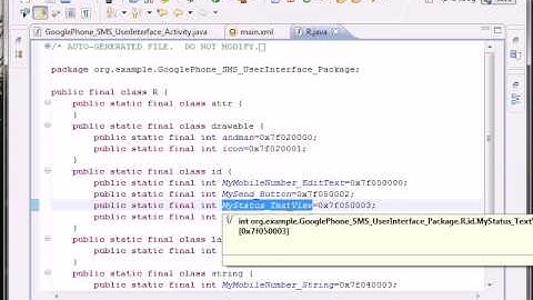 Android 2.x SDK --- sendTextMessage() --- Section 12.2b1