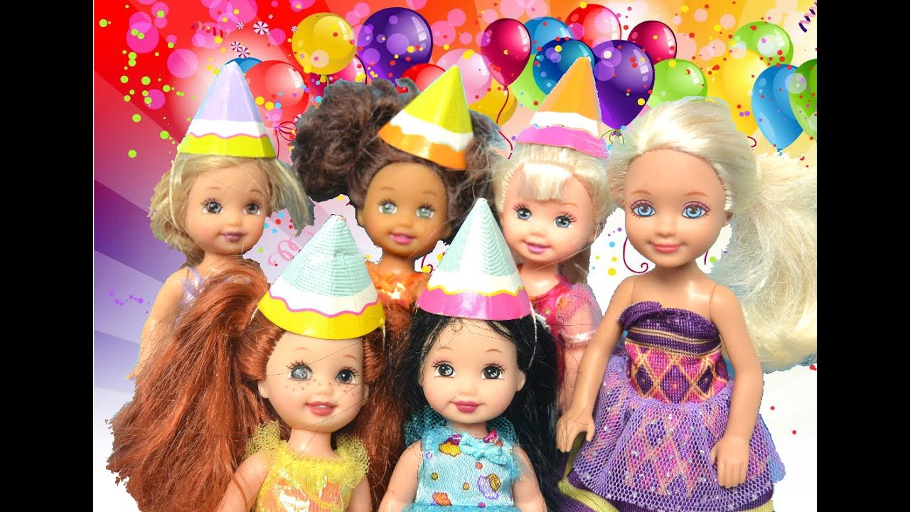 barbie chelsea birthday party playset