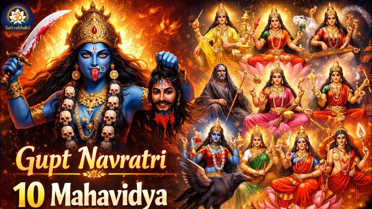 Gupt Navratri🔥Dasha Mahavidya Dhyāna Mantra (11Times) |Do This & Awaken Hidden Shakti & Blessings🕉️”