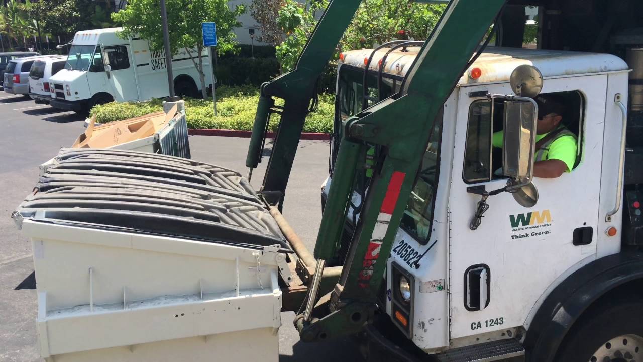 Some garbage trucks around San Diego YouTube